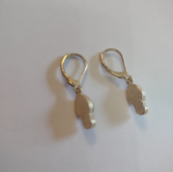 Women's purple ESTATE earrings - Picture 3 of 3